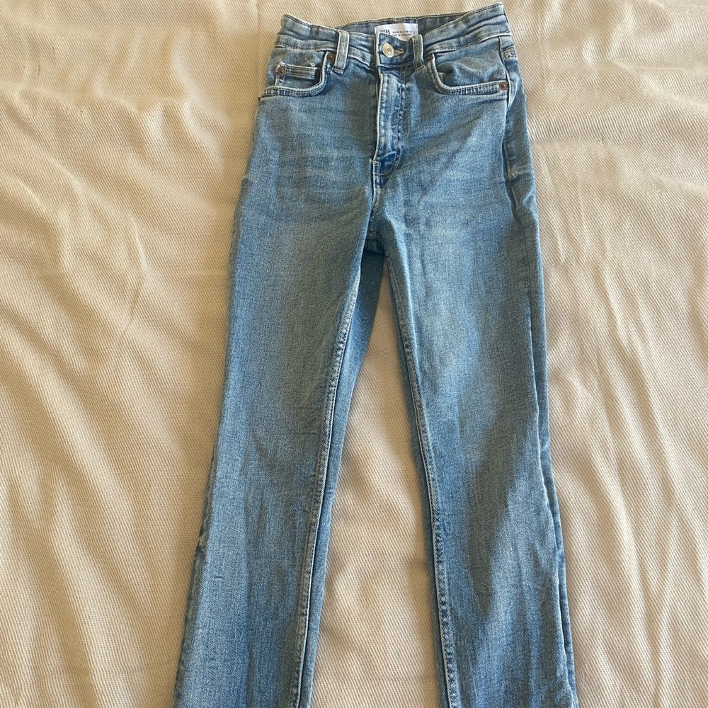 Zara Light Blue Skinny Jeans